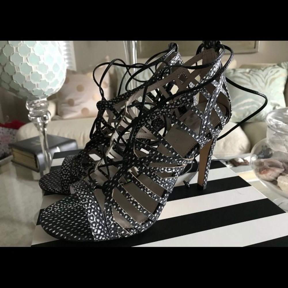 Dolce Vita Tessah Caged Lace Up Heel